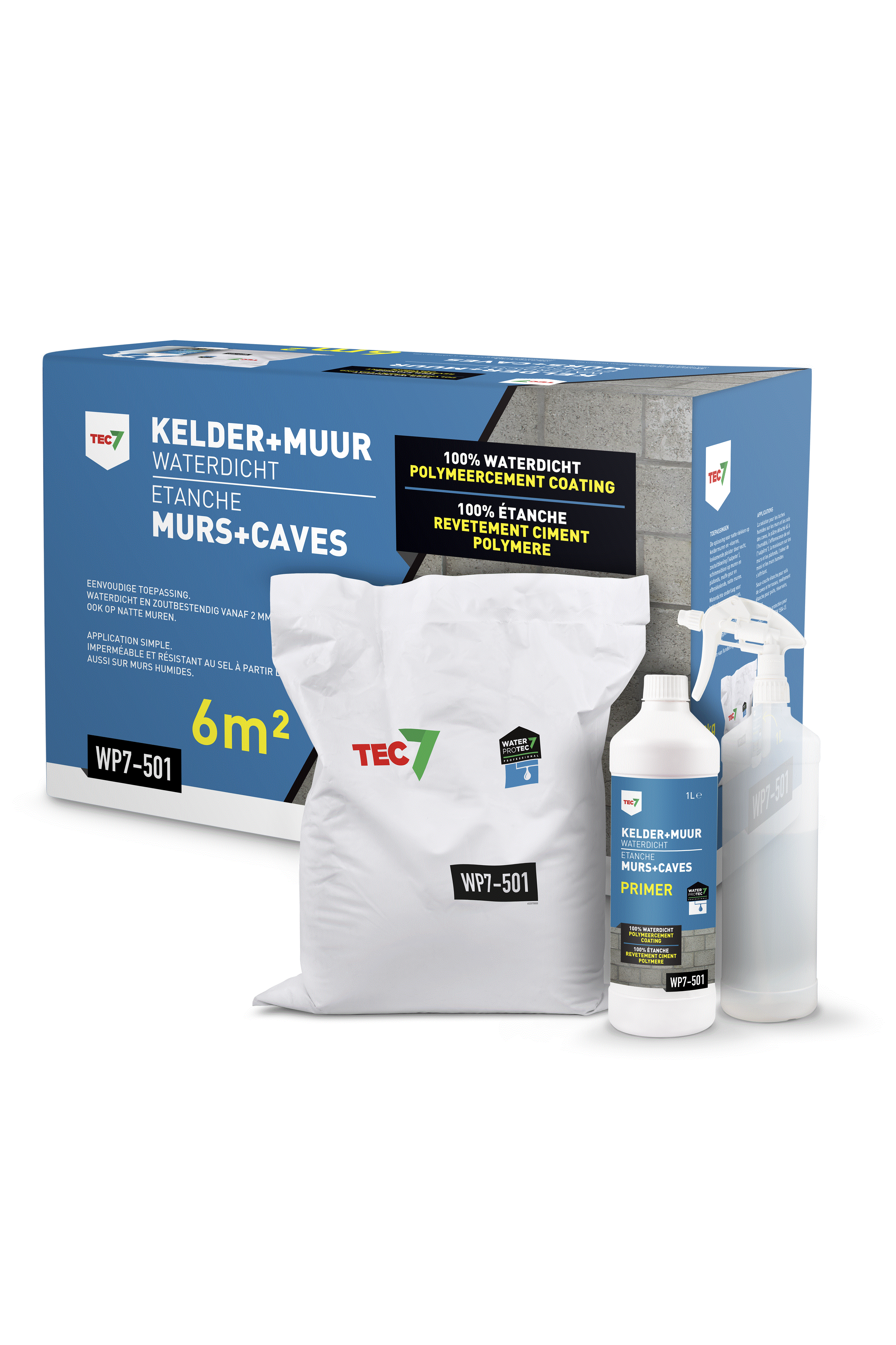 602090000-1 Tec7 - WP7- 501 Kelder + Muur Waterdicht set