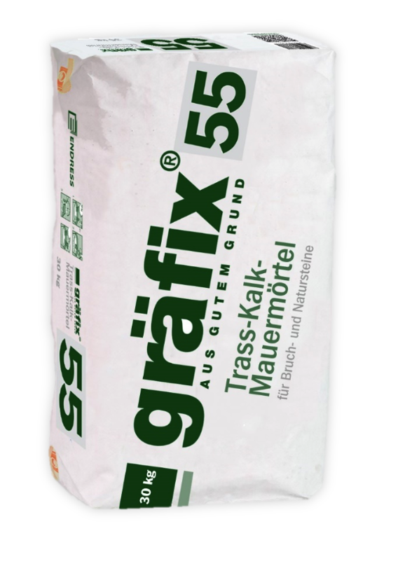 Gräfix 55 HSNA 0-1,6 mm – Trass-Kalk Metselmortel