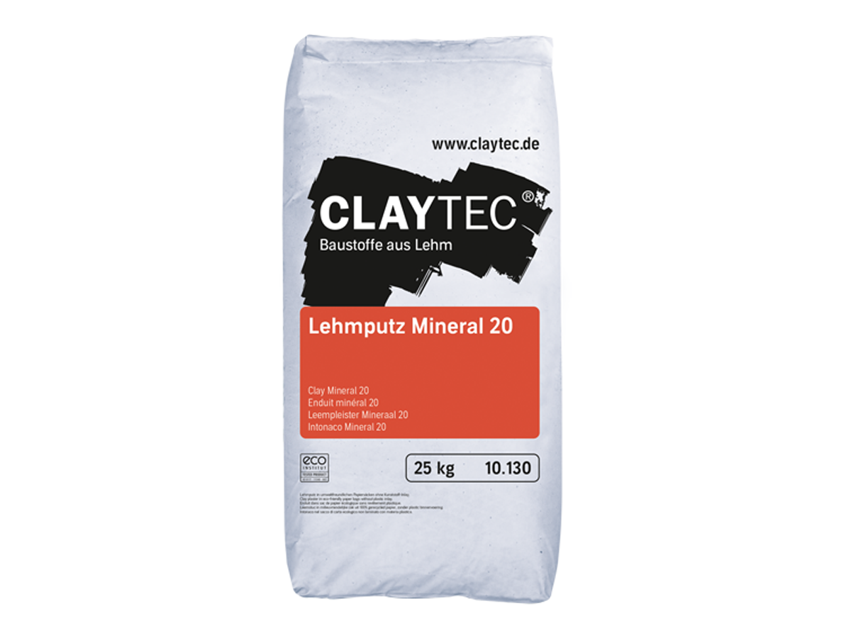10-130_Lehmputz-Mineral-20_Sack_1a-1 Claytec Stuc - Mineraalpleister 20 - 25 kg