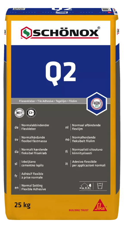 Schönox Q2 - poederlijm - 25 kg Schönox Q2 - poederlijm - 25 kg