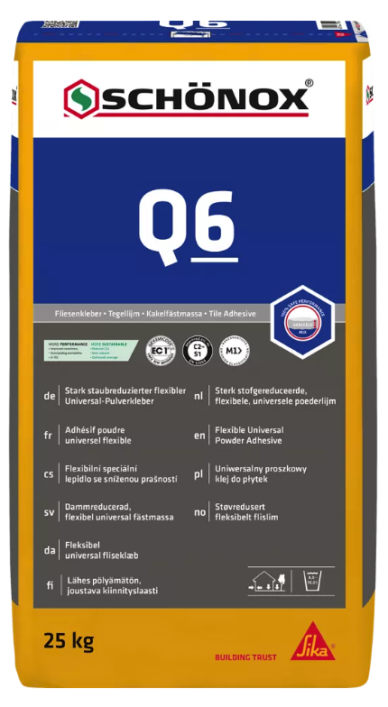 Schönox Q6 - universele poederlijm - 25 kg