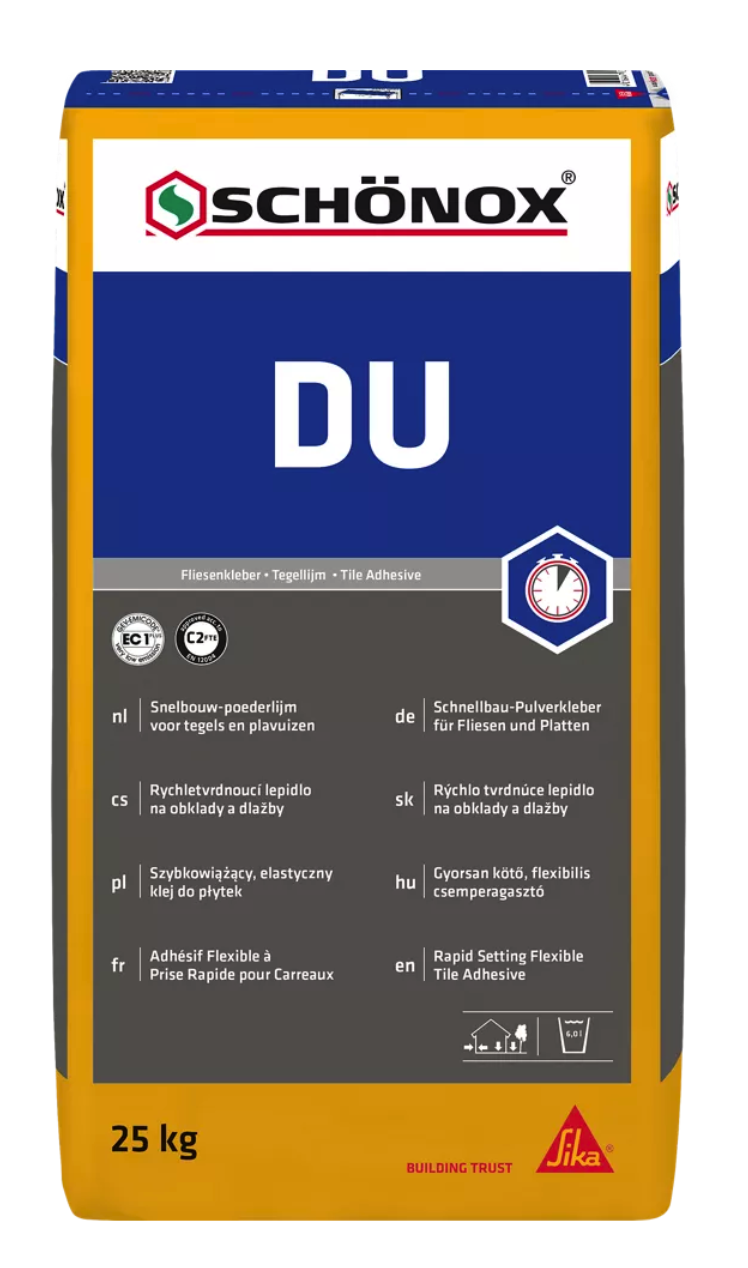 Schönox DU - snelbouw poederlijm - 25 kg Schönox DU - snelbouw poederlijm - 25 kg