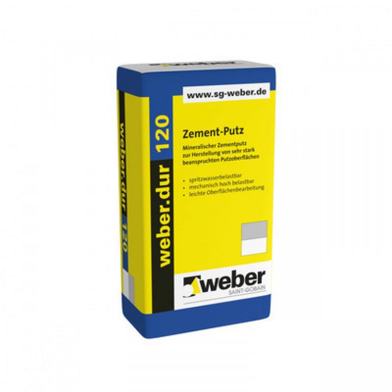 weberdur-120 Weber.dur - Cementpleister 120 - 30 kg