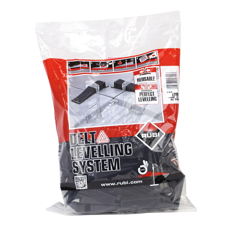 Rubi – Levelingsysteem Wedges | 100 stuks