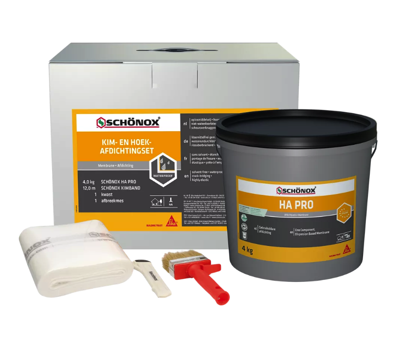 Schönox kim- en hoekafdichtingsset - 4 kg/12 MTR Schönox kim- en hoekafdichtingsset - 4 kg/12 MTR