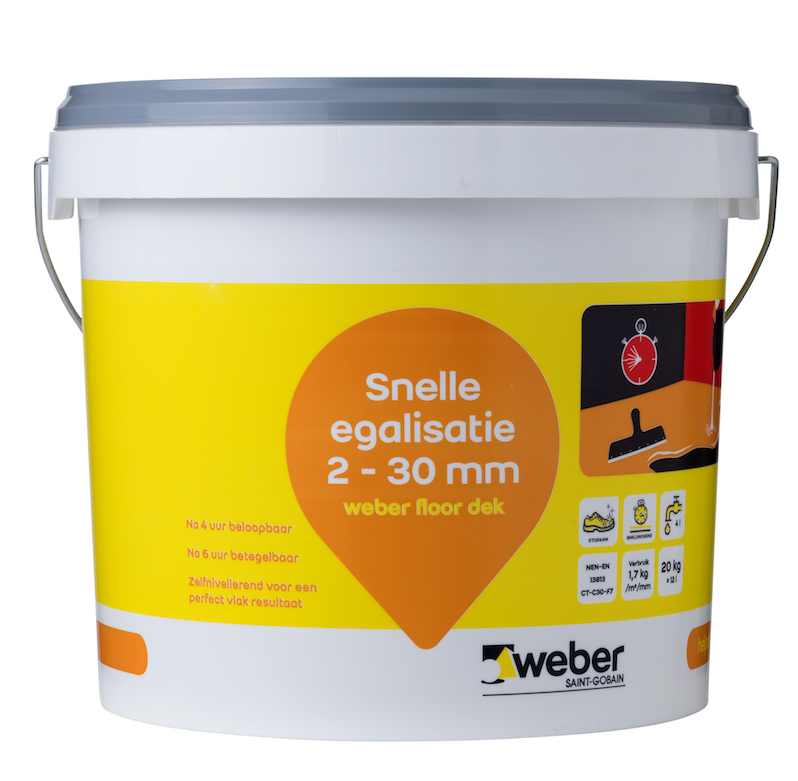 Weber.floor dek - Universele egalisatie emmer 20 kg .