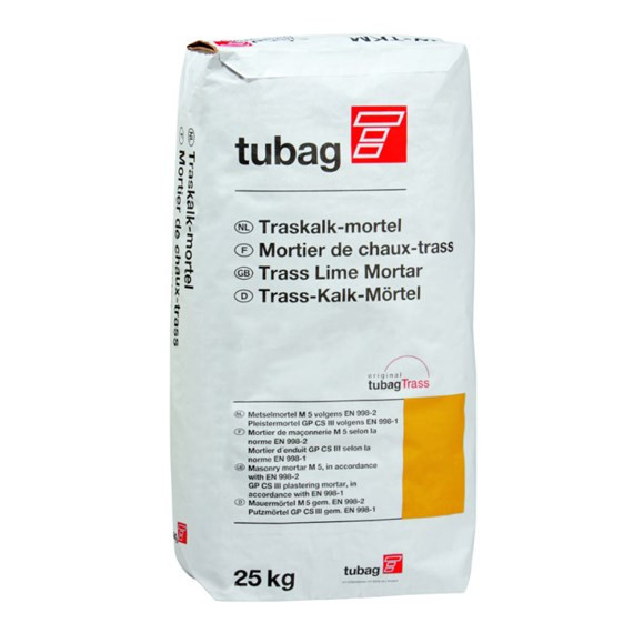 Tubag Trasskalkmortel - EW-TKM kalkmortel - 25 kg