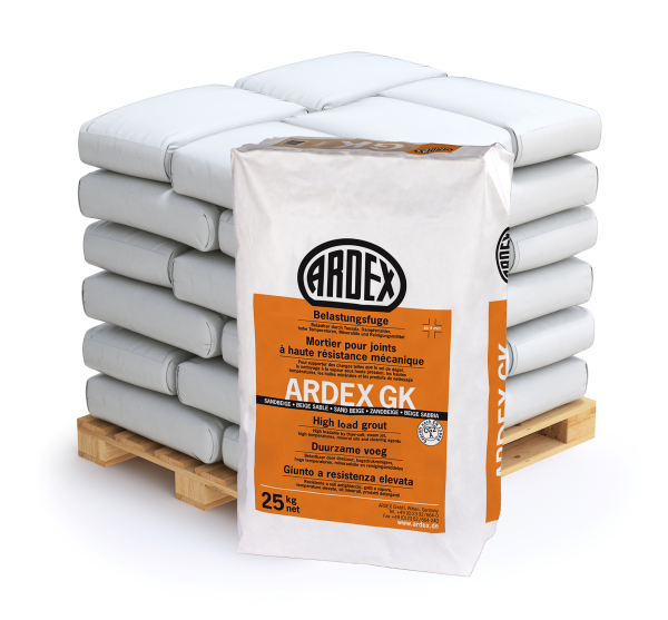 Pallet Ardex GK - duurzaam voegmiddel - zandbeige - 25 kg