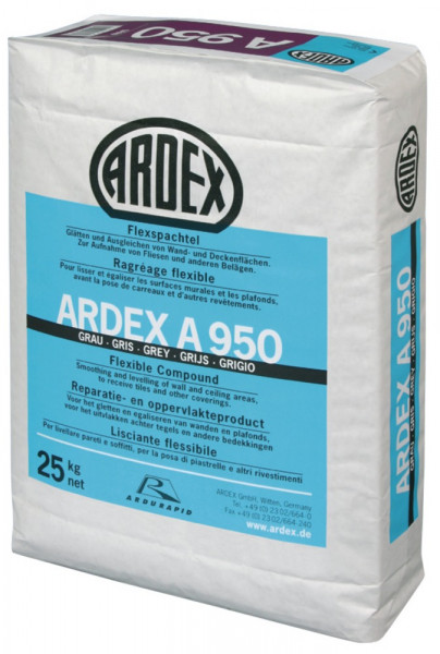 Ardex A950 - sneldrogende uitvlakmortel - grijs - 25 kg