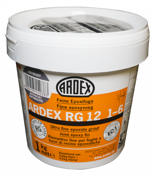 Ardex RG12 1-6 - fijne epoxyvoeg - antraciet - 1 kg