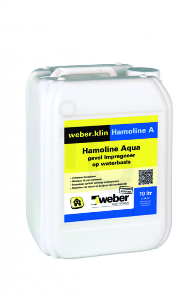 Weberklin hamoline aqua - gevel impregneer op waterbasis - 10 L