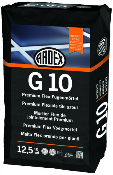 Ardex G10 voegmortel - Premium Flex - cementgrijs - 12,5 kg