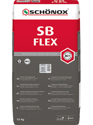 Schönox SB Flex - slibbare voegmortel - grijs - 15 kg
