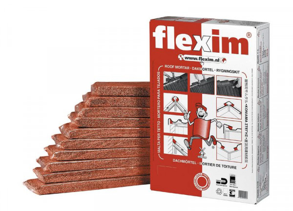 Flexim - dakmortel - rood - 20 L