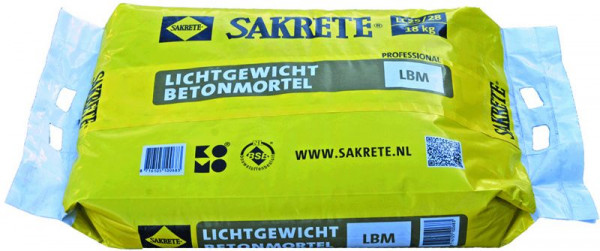 Sakrete - lichtgewicht betonmortel - 18 kg