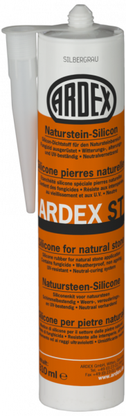 Ardex ST - siliconenkit natuursteen - zilvergrijs - 310 ml
