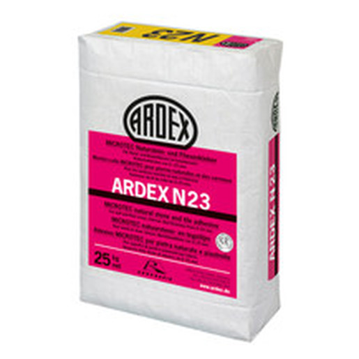 Ardex N 23 W natuursteenlijm 25 kg binnen Microtec wit product afbeelding