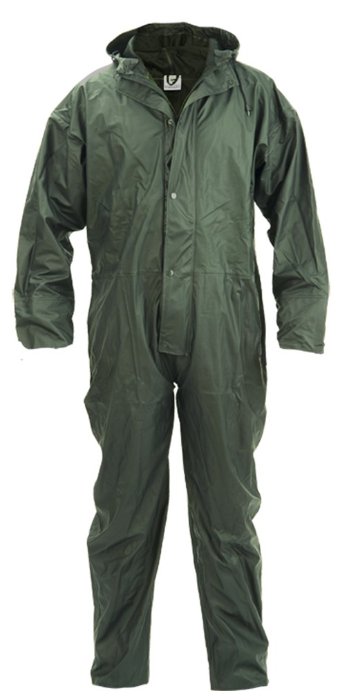 Safeworker pu-flex plus XL regenoverall groen product afbeelding
