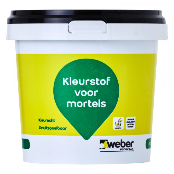 Weber - kleurstof voor mortels - zwart - 2,5 kg