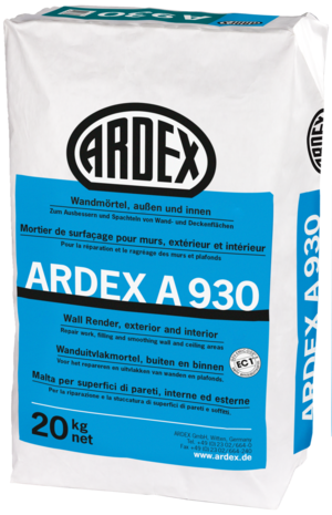 Ardex A930 - wanduitvlakmortel - 20 kg
